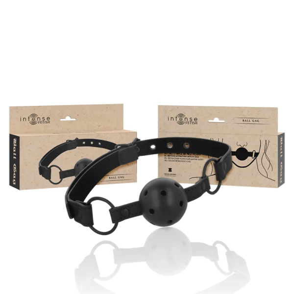 Fetish Ballknebel aus Veganem Leder von Intense Fetish kaufen | Fesselliebe