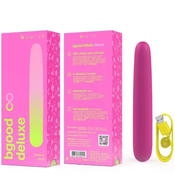 Bgood Infinite Deluxe wiederaufladbarer Vibrator Rosa Silikon von B Swish kaufen | Fesselliebe