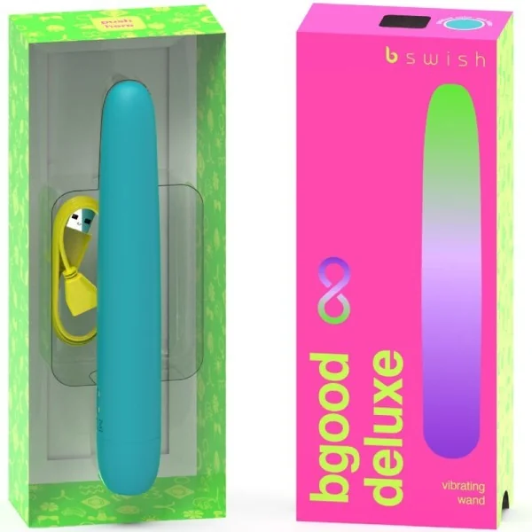Bgood Infinite Deluxe wiederaufladbarer Vibrator Blaues Silikon von B Swish kaufen | Fesselliebe