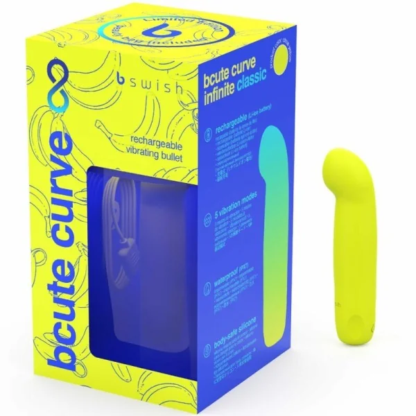 Bcute Curve Infinite Classic Limited Edition wiederaufladbarer Silikonvibrator Gelb von B Swish kaufen | Fesselliebe