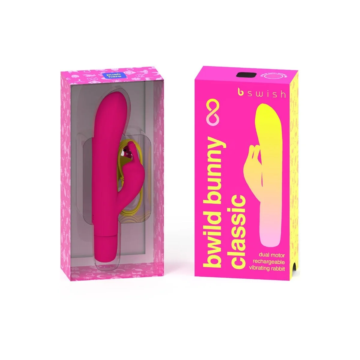 Bwild Bunny Infinite Klassischer wiederaufladbarer Vibrator Rosa Silikon von B Swish kaufen | Fesselliebe