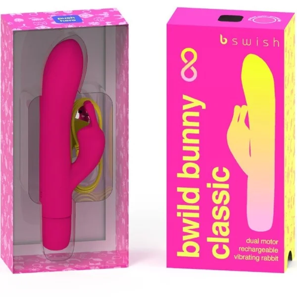 Bwild Bunny Infinite Klassischer wiederaufladbarer Vibrator Rosa Silikon von B Swish kaufen | Fesselliebe