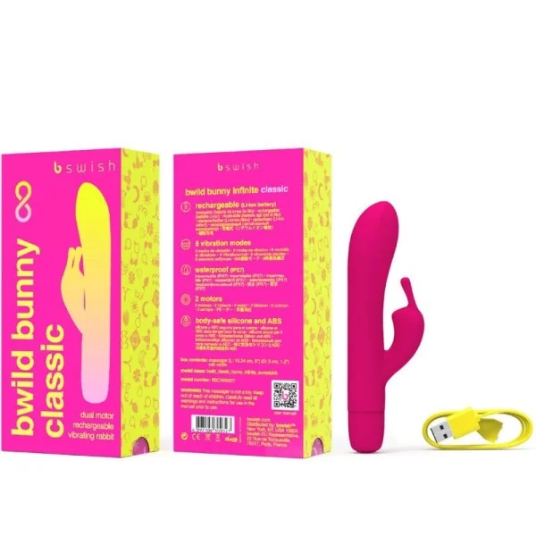 Bwild Bunny Infinite Klassischer wiederaufladbarer Vibrator Rosa Silikon von B Swish kaufen | Fesselliebe