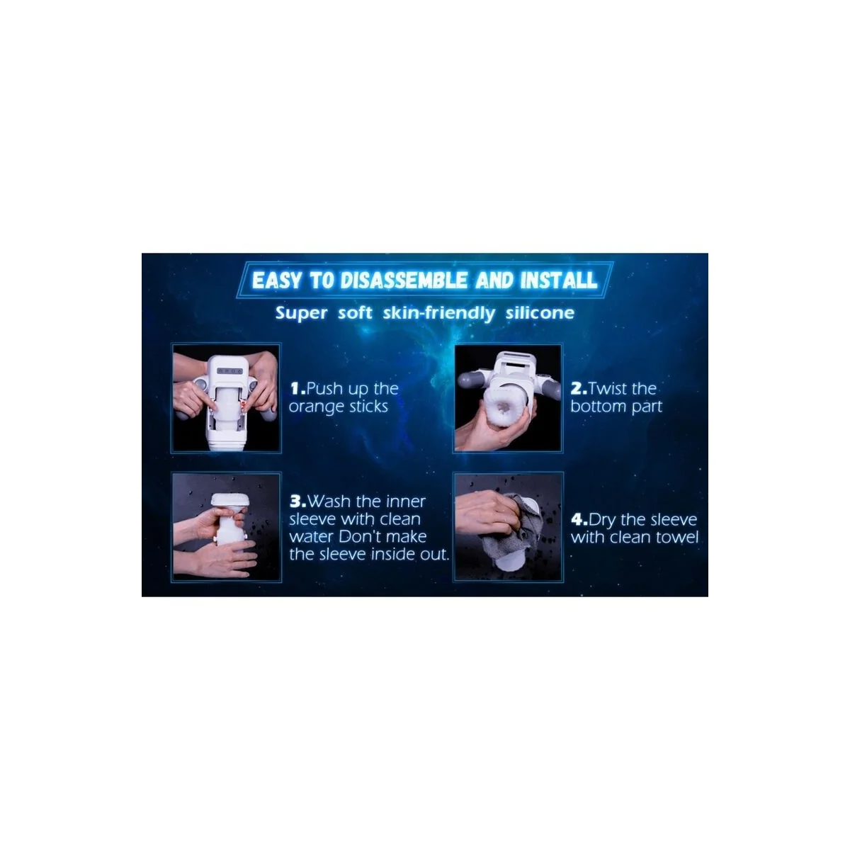 Stoßender Vibrations-Masturbator mit Heizfunktion und Mobiler Unterstützung - Schwarz von Baile For Him kaufen | Fesselliebe