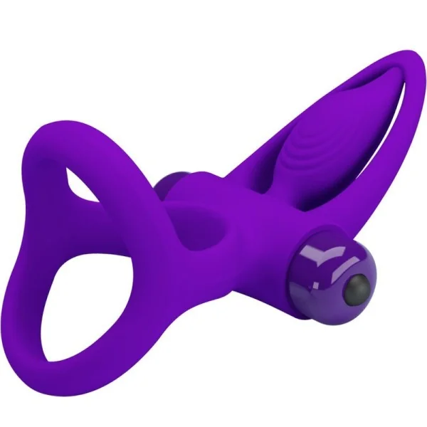 Vibratorring 10 Vibrationen Lila Silikon von Pretty Love Male kaufen | Fesselliebe