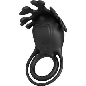 Ruben Vibratorring 7 Vibrationen Schwarzes Silikon von Pretty Love Male kaufen | Fesselliebe