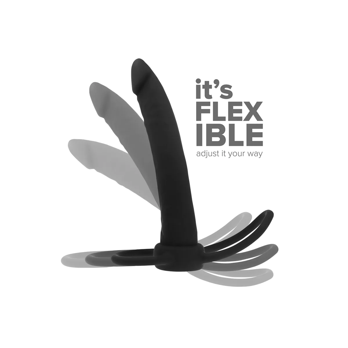 Cobi Onyx Anal Dildo mit Schwanz- und Hodenring 13 cm Silikon von Mythology Fantasy Dildo kaufen | Fesselliebe