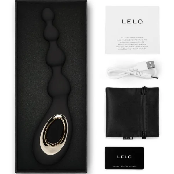 Soraya Beads Schwarzes Analmassager von Lelo kaufen | Fesselliebe