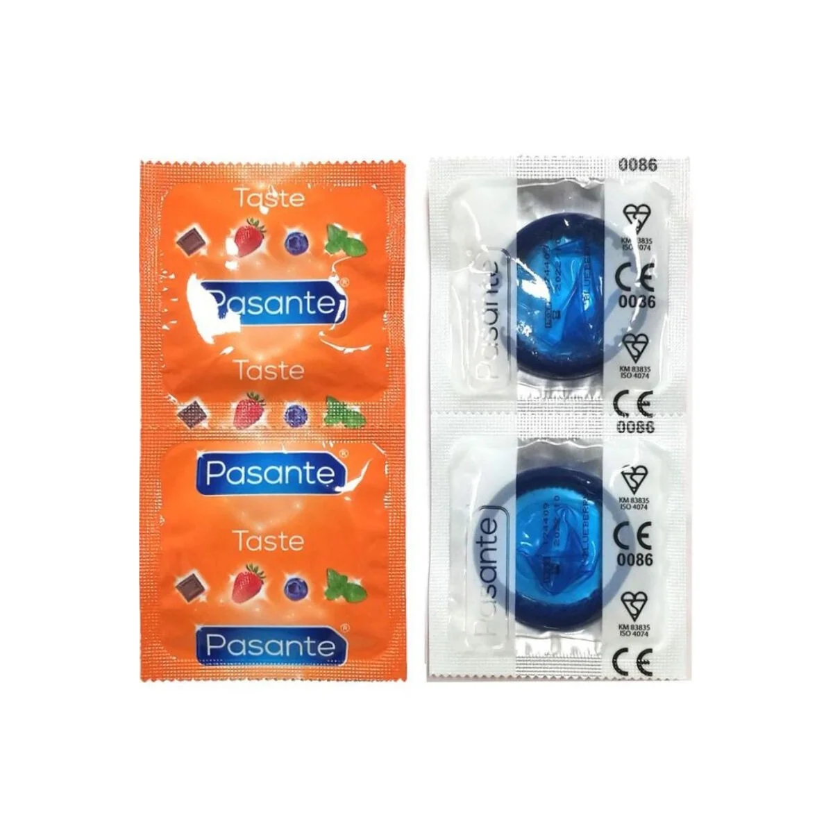 Kondome Geschmack Blaubeere Beutel 144 Stück von Pasante kaufen | Fesselliebe