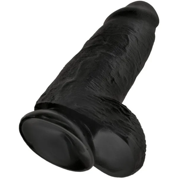 Polliger realistischer Penis 23 cm Schwarz von King Cock kaufen | Fesselliebe