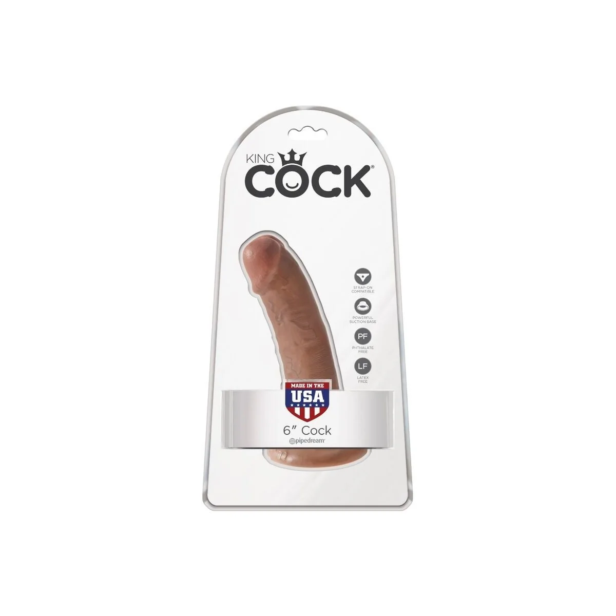 Realistischer Penis 15 cm Karamell von King Cock kaufen | Fesselliebe