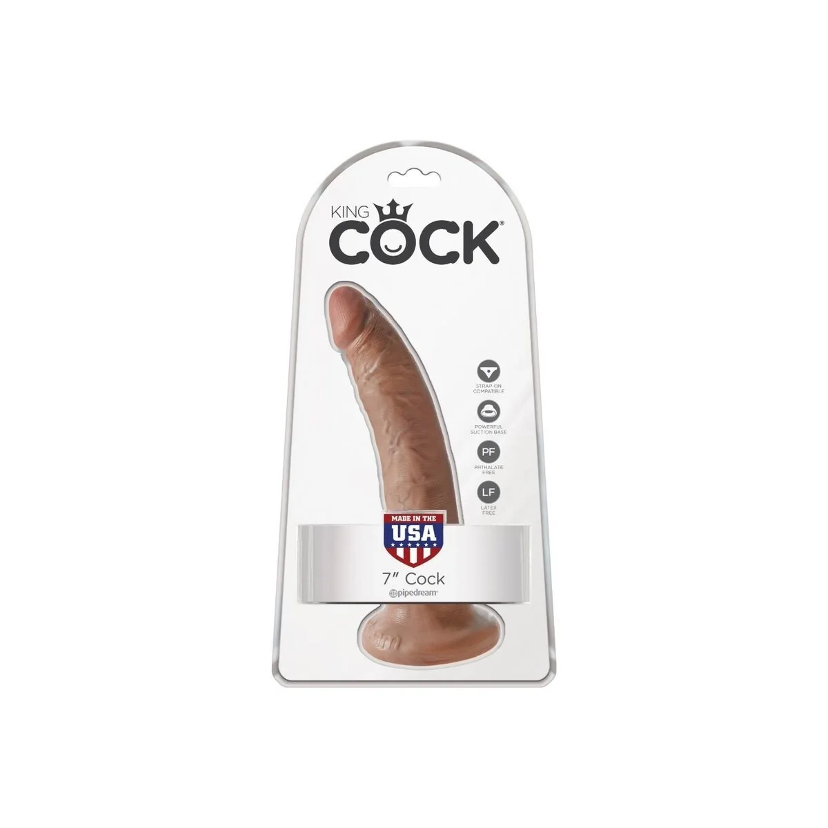 Realistischer Penis 17.5 cm Karamell von King Cock kaufen | Fesselliebe