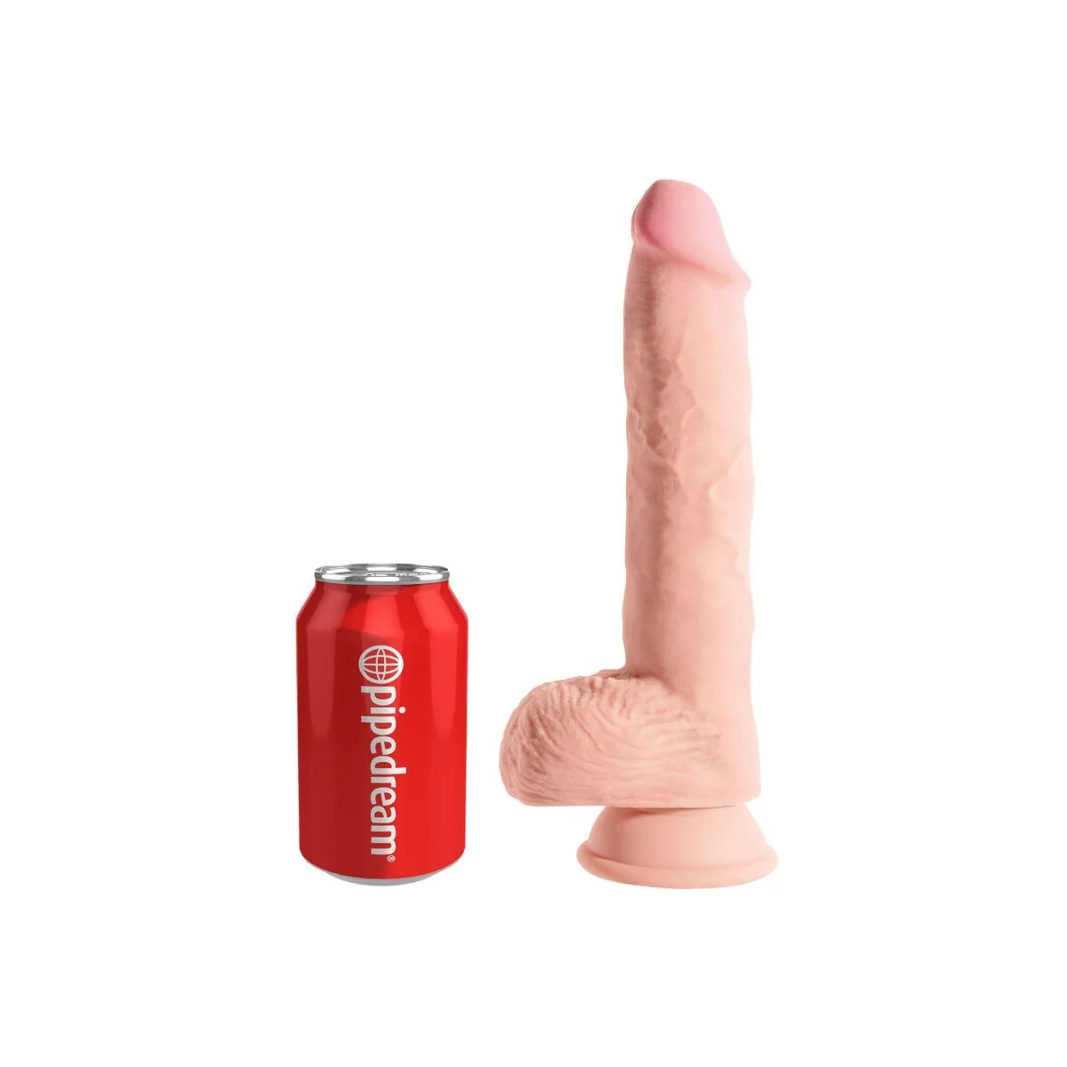 Realistischer Penis mit Eier 19.4 cm Leicht von King Cock kaufen | Fesselliebe