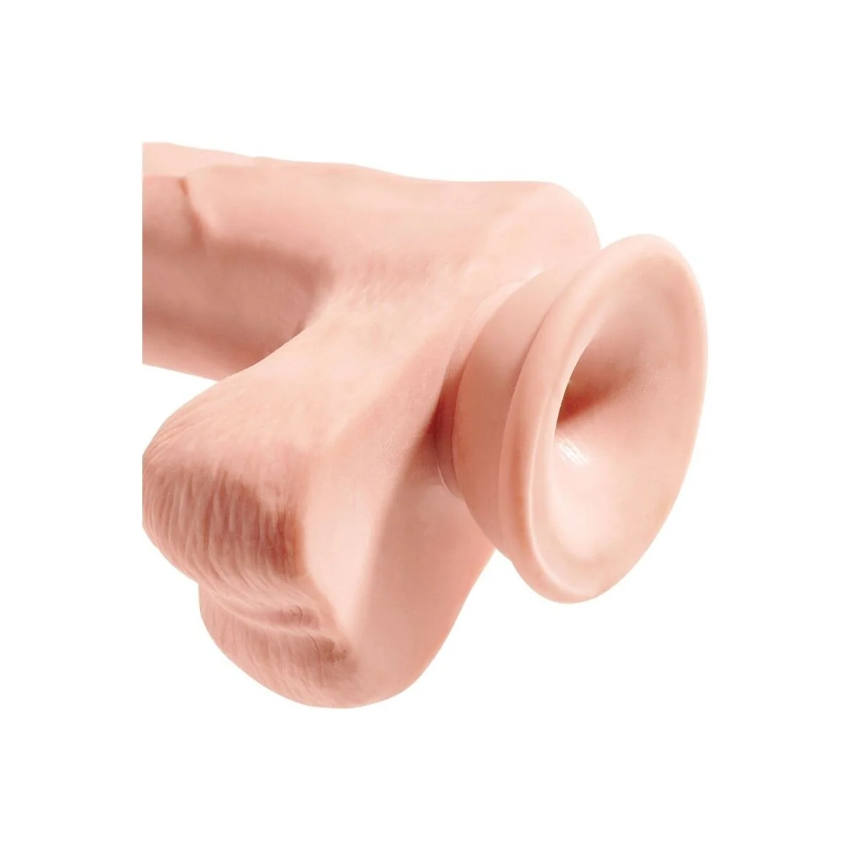 Realistischer Penis mit 3d-Kugeln 24.8 cm Licht von King Cock kaufen | Fesselliebe
