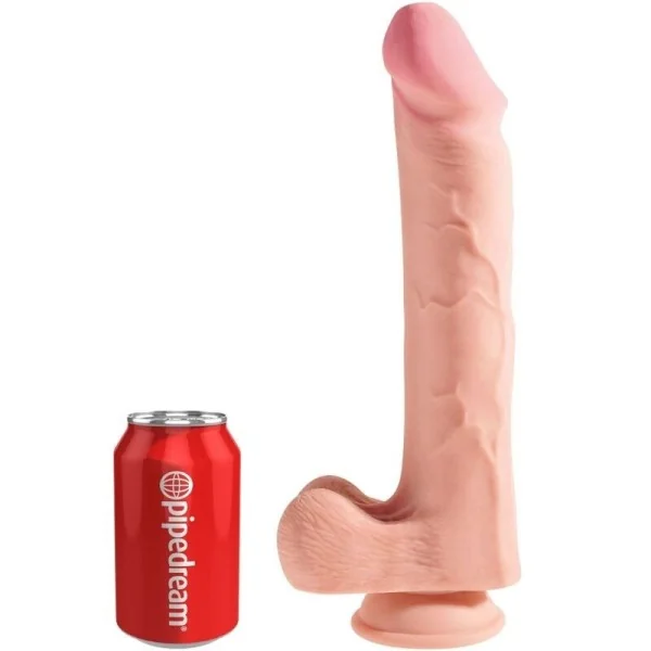 Realistischer Penis mit 3d-Kugeln 24.8 cm Licht von King Cock kaufen | Fesselliebe