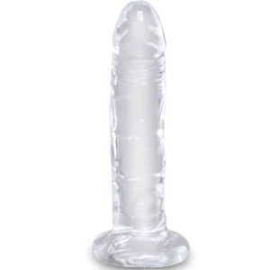 Clear realistischer Penis 15.5 cm Transparent von King Cock kaufen | Fesselliebe