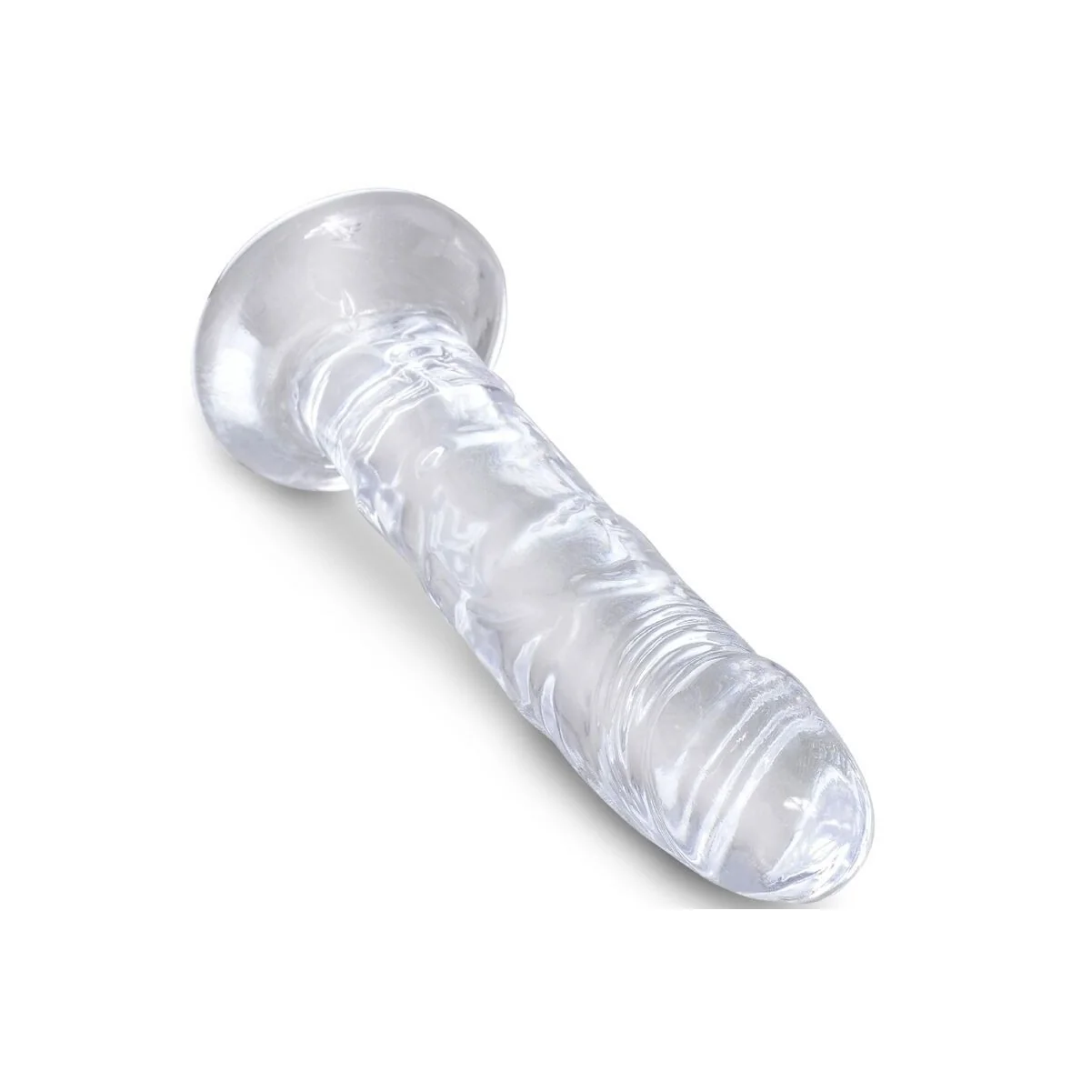 Clear realistischer Penis 15.5 cm Transparent von King Cock kaufen | Fesselliebe