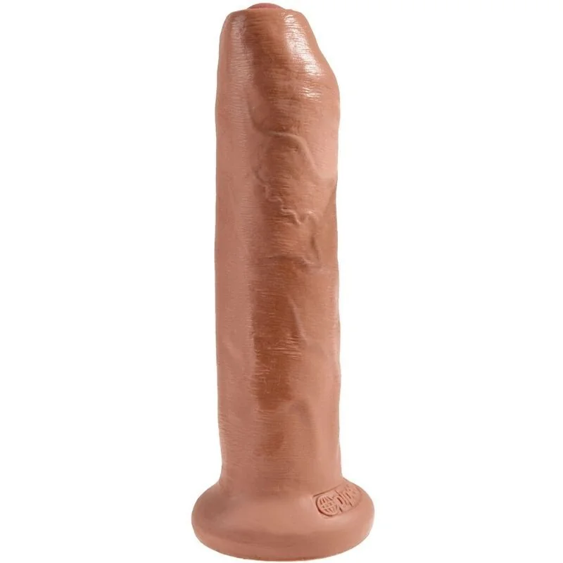 Ungeschnittener realistischer Penis 17.8 cm Karamell von King Cock kaufen | Fesselliebe