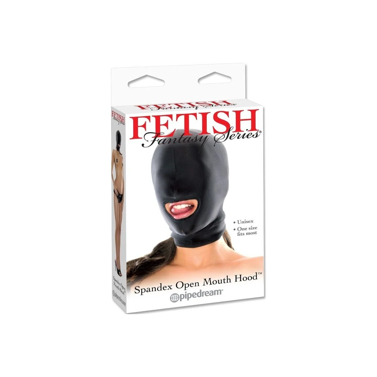 Haube mit Offenem Mund Schwarz von Fetish Fantasy Series kaufen | Fesselliebe