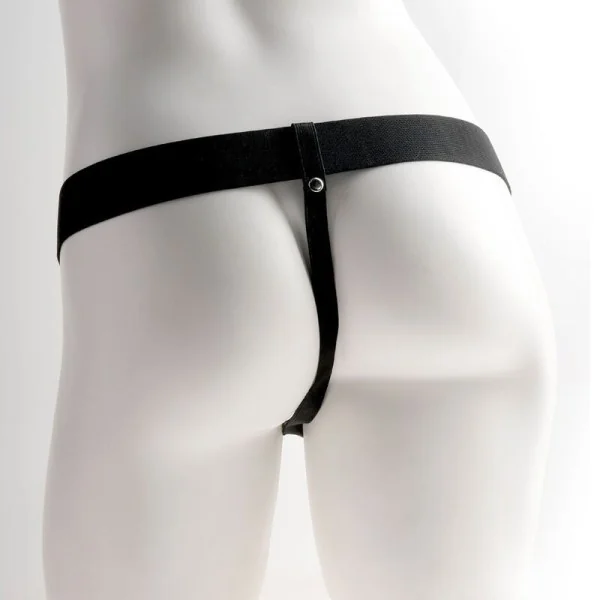 Verstellbares Gurt Penis mit wiederaufladbaren Hoden und Vibrator 23 cm von Fetish Fantasy Series kaufen | Fesselliebe