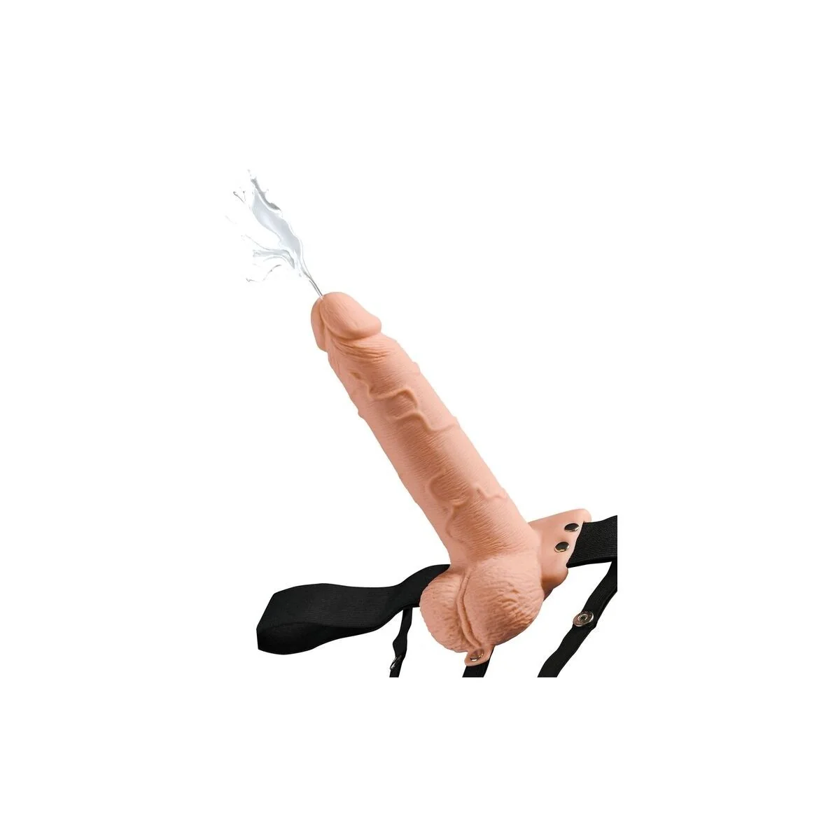 Serie - Verstellbares Gurt realistischer Penis mit Spritzenden Bällen 19 cm von Fetish Fantasy Series kaufen | Fesselliebe