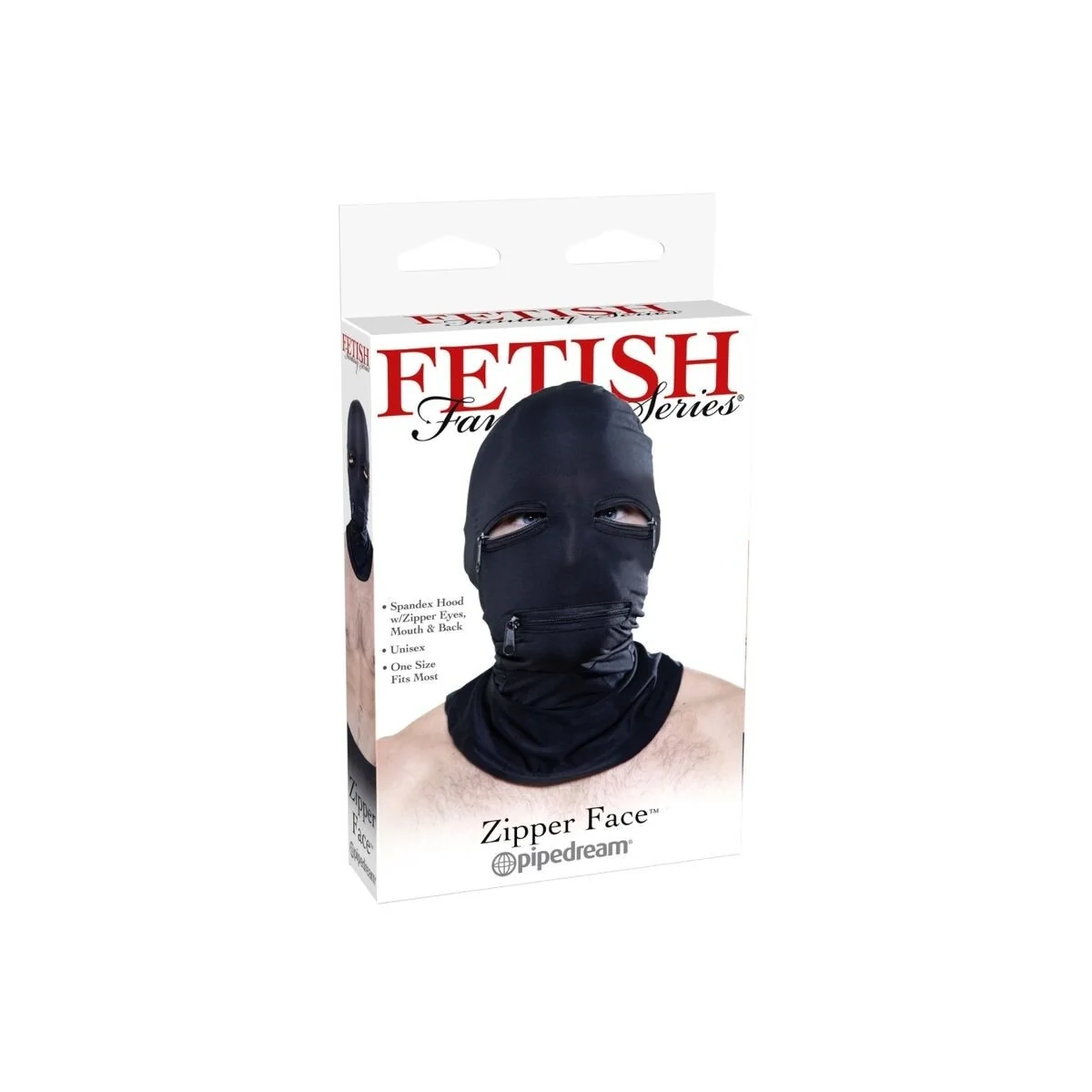 Kapuze mit Reissverschlüssen Schwarz von Fetish Fantasy Series kaufen | Fesselliebe