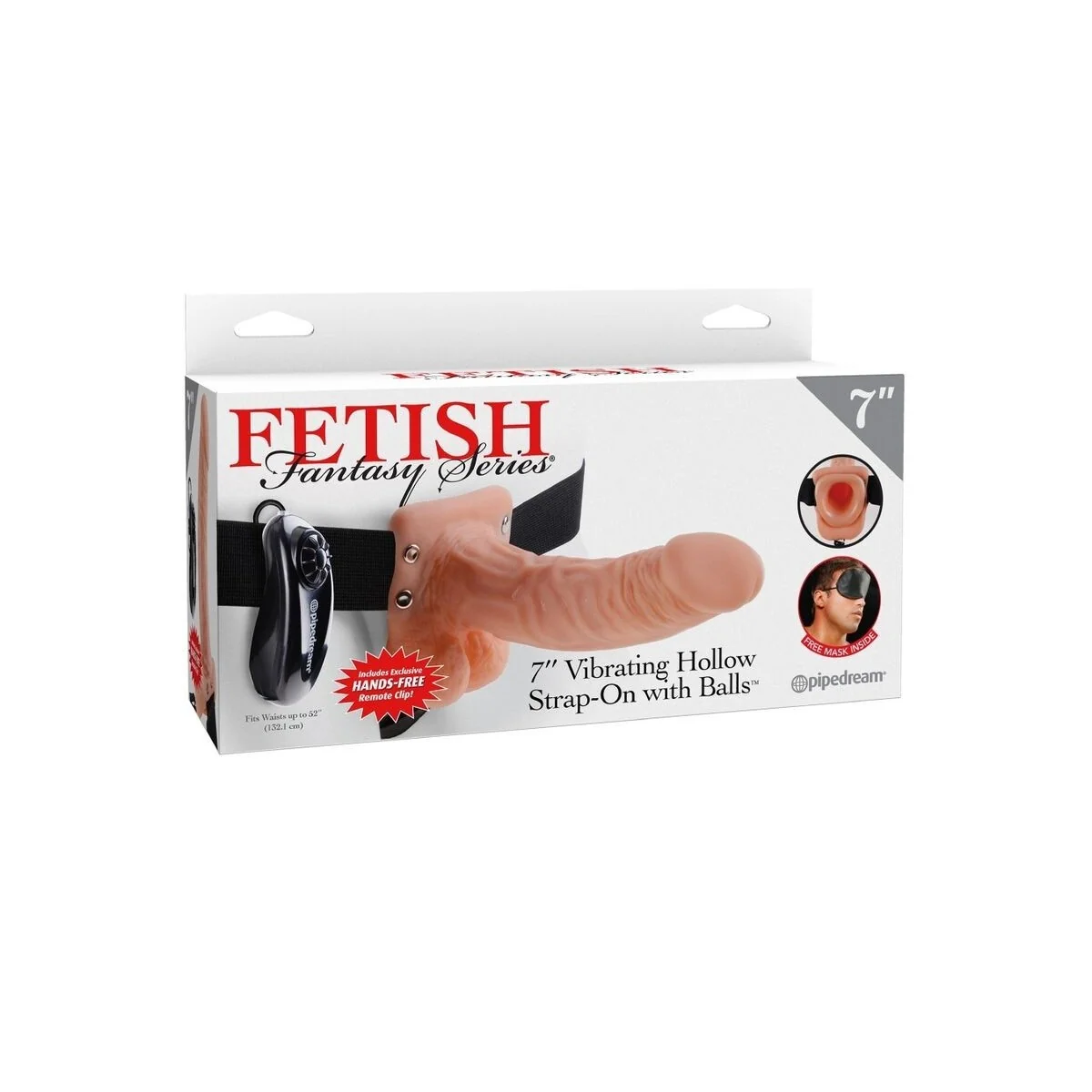 Verstellbares Gurt mit Fernbedienung, realistischer Penis mit Hoden 17,8 cm von Fetish Fantasy Series kaufen | Fesselliebe