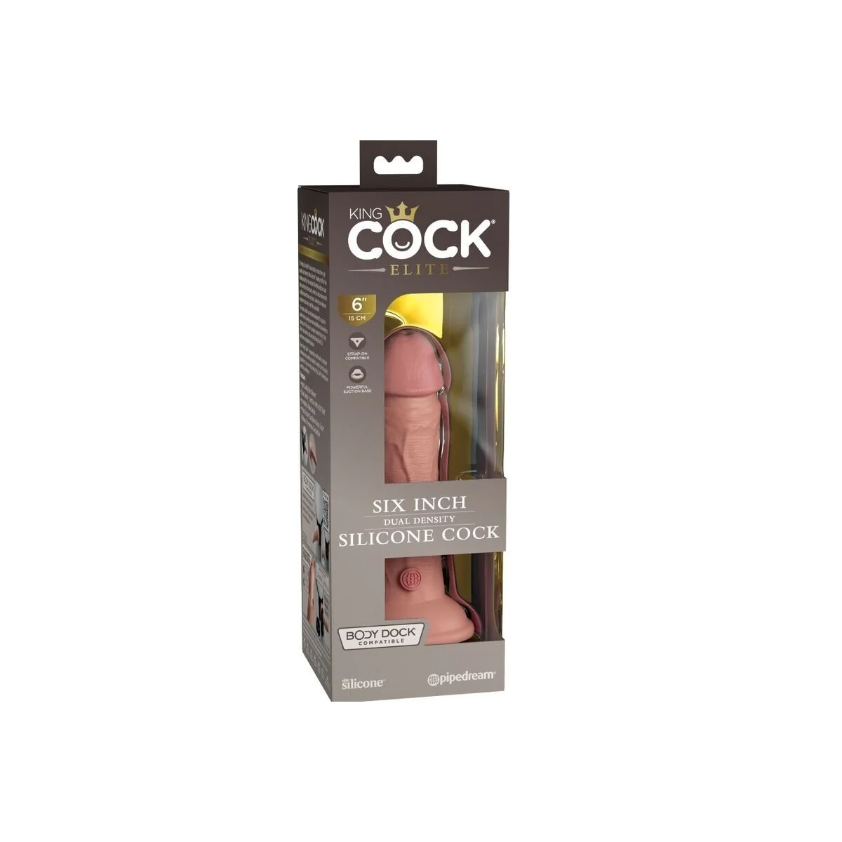 Elite realistischer Silikondildo 15.2 cm von King Cock kaufen | Fesselliebe