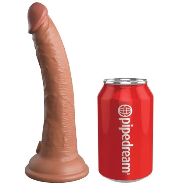 Elite realistischer Silikondildo 17.8 cm Karamell von King Cock kaufen | Fesselliebe
