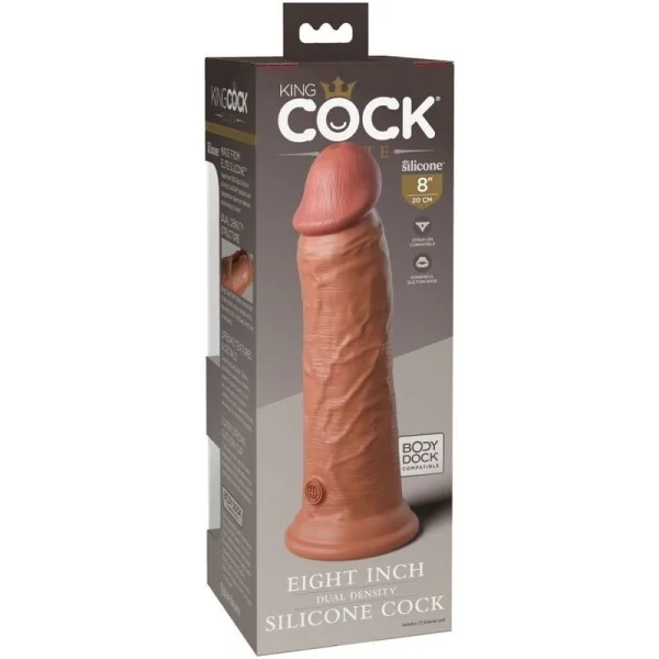 Elite realistischer Silikondildo 20.3 cm Karamell von King Cock kaufen | Fesselliebe