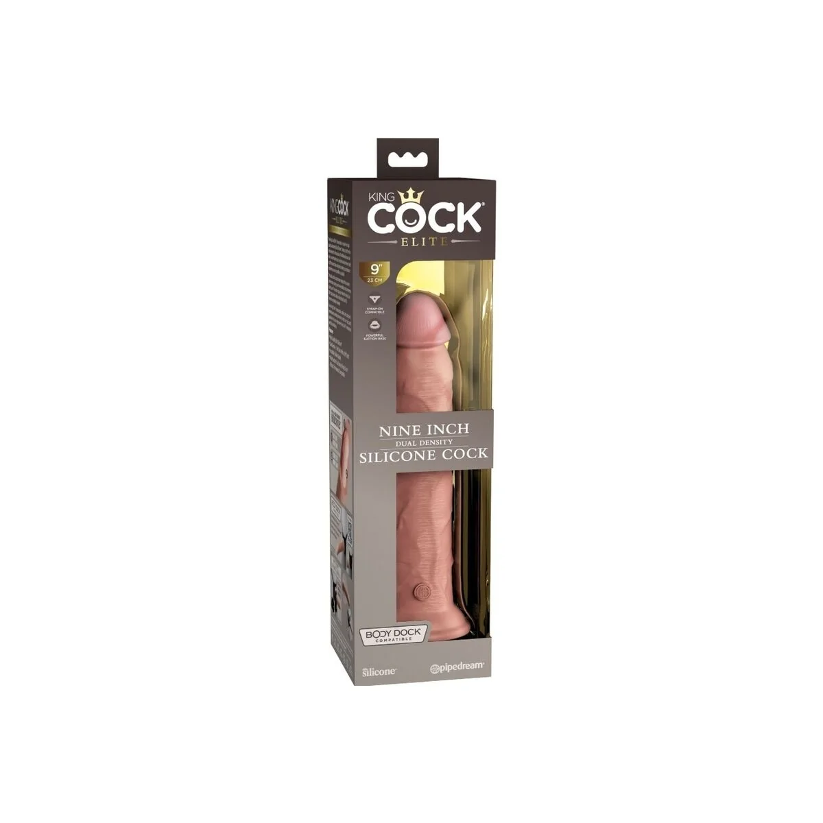 Elite realistischer Silikondildo 23 cm von King Cock kaufen | Fesselliebe