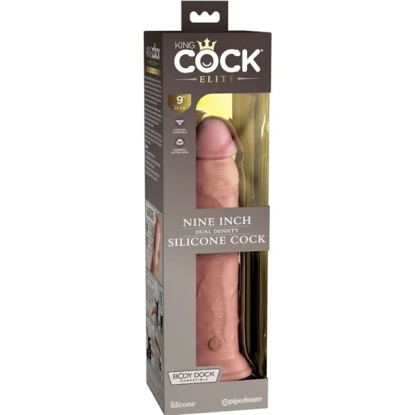 Elite realistischer Silikondildo 23 cm von King Cock kaufen | Fesselliebe