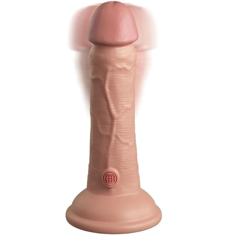 Elite realistischer Dildo mit Vibration und Silikon 15.2 cm von King Cock kaufen | Fesselliebe 2
