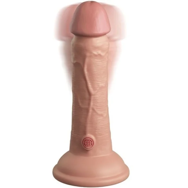 Elite realistischer Dildo mit Vibration und Silikon 15.2 cm von King Cock kaufen | Fesselliebe
