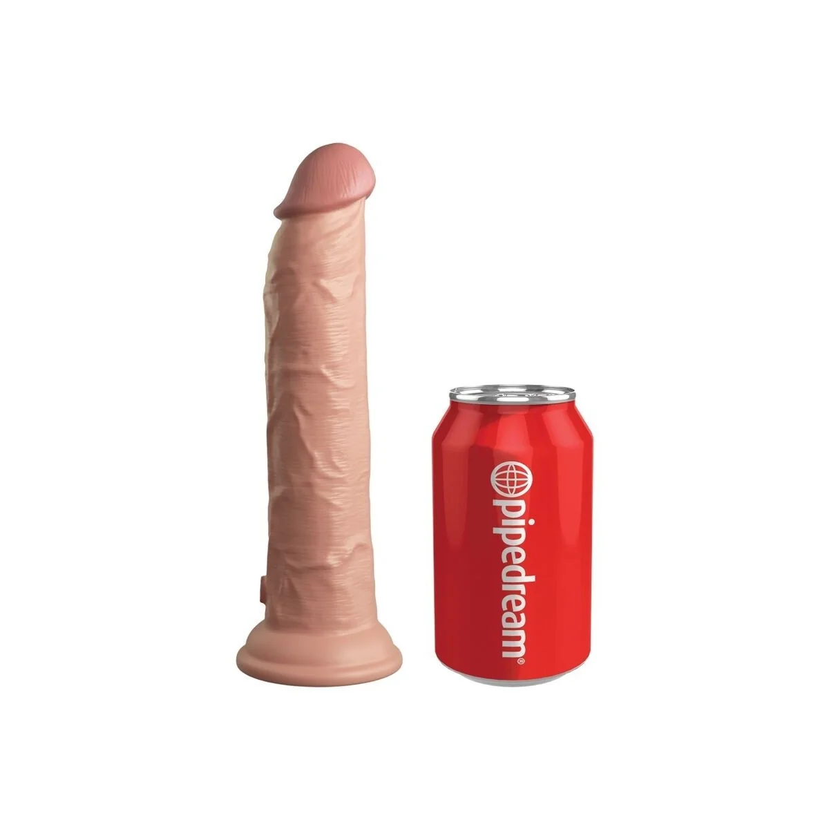 Elite realistischer Dildo Vibrator & Silikon mit Fernbedienung 23 cm von King Cock kaufen | Fesselliebe