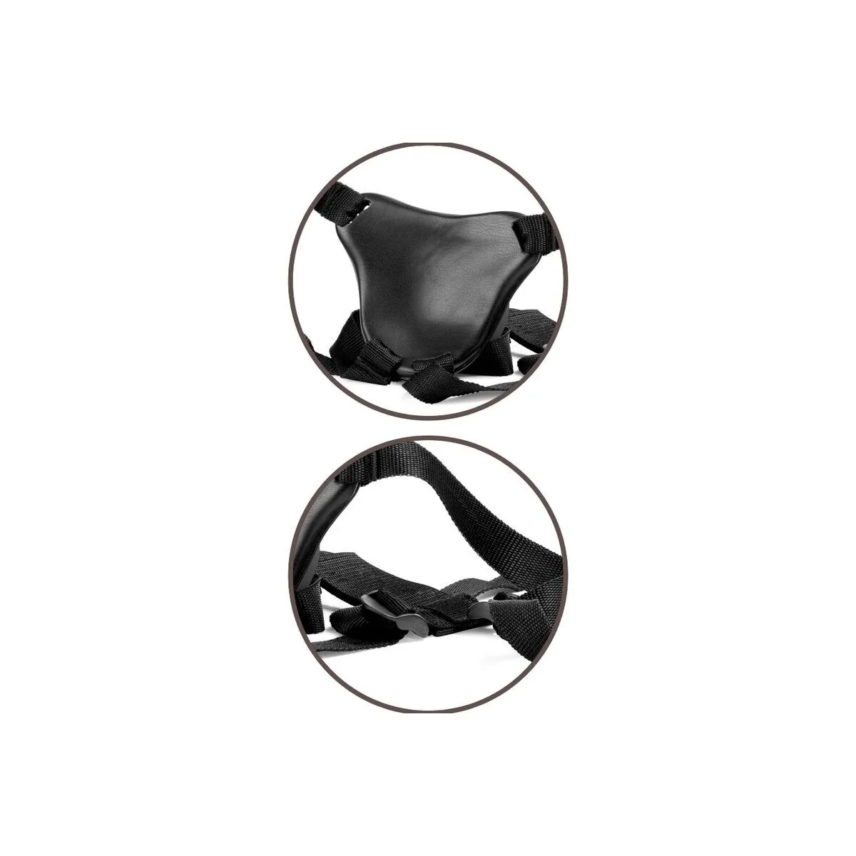 Elite Bequemer Verstellbarer Gurt mit Dildo 17.8 cm von King Cock kaufen | Fesselliebe