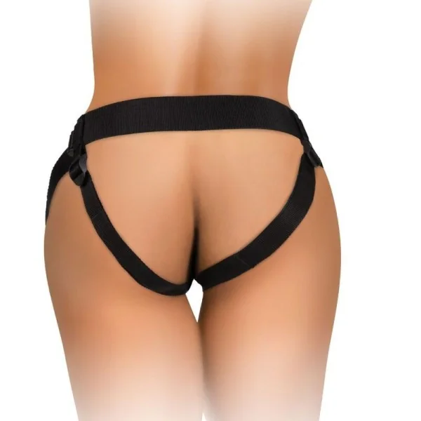 Elite Deluxe Verstellbares Harness-Kit Ring mit Hoden & Dildo 20.3 cm von King Cock kaufen | Fesselliebe