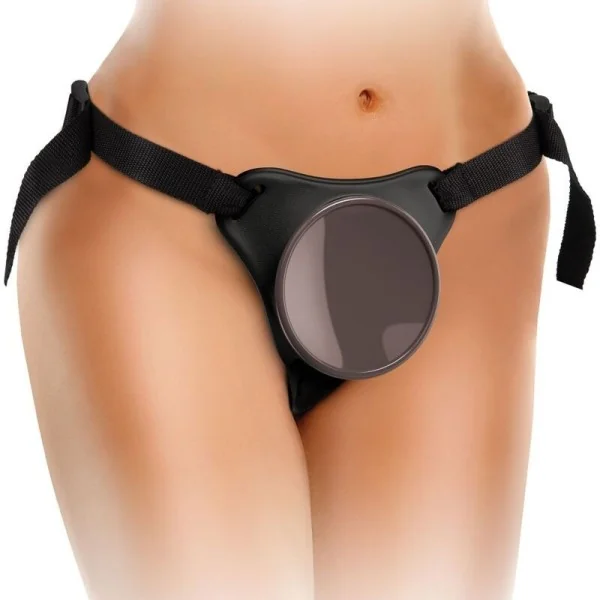 Elite Deluxe Verstellbares Harness-Kit Ring mit Hoden & Dildo 20.3 cm von King Cock kaufen | Fesselliebe