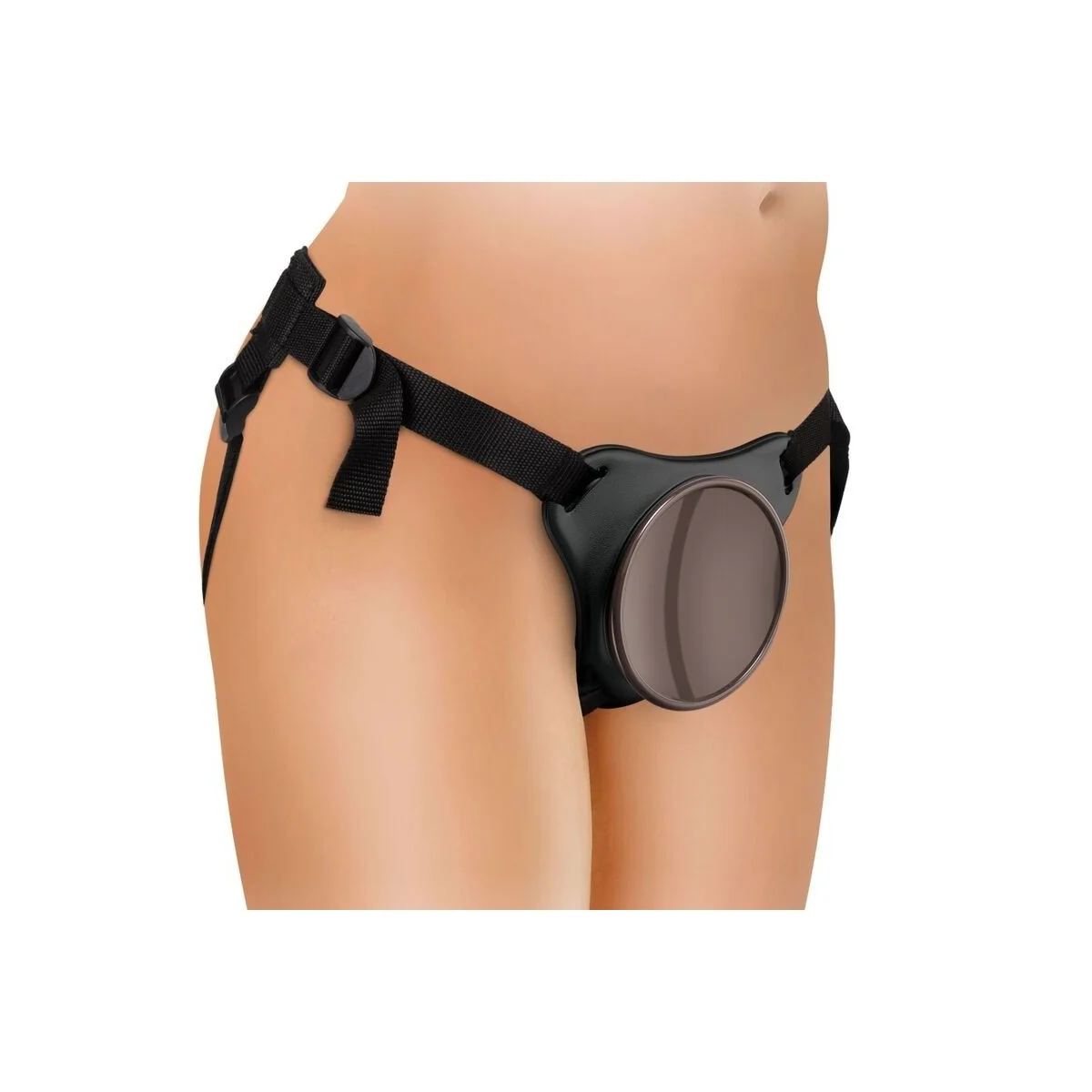 Elite Deluxe Verstellbares Harness-Kit Ring mit Hoden & Dildo 20.3 cm von King Cock kaufen | Fesselliebe