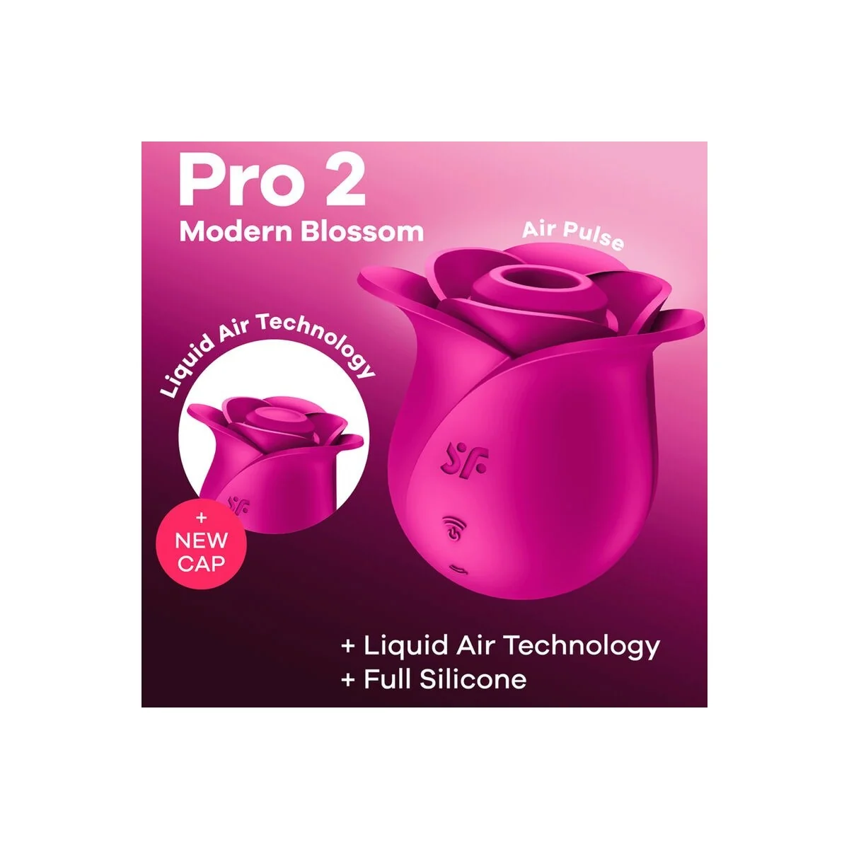 Air Pulse Pro 2 Moderner Blossom Vibrator von Satisfyer Air Pulse kaufen | Fesselliebe