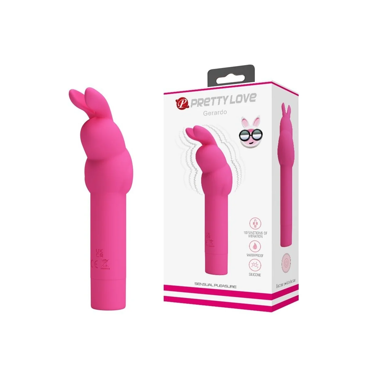 Gerardo Fuschia Kaninchen-Silikonvibrator von Pretty Love kaufen | Fesselliebe