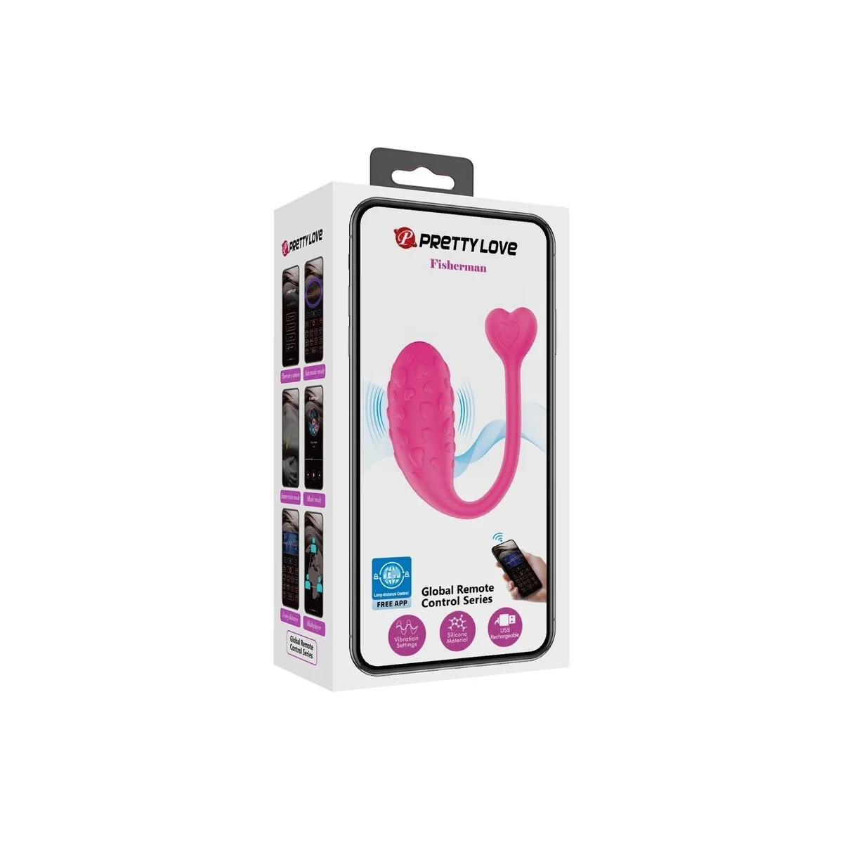 App-Gesteuertes Rosa Fisher-Vibrations-Ei von Pretty Love Smart kaufen | Fesselliebe