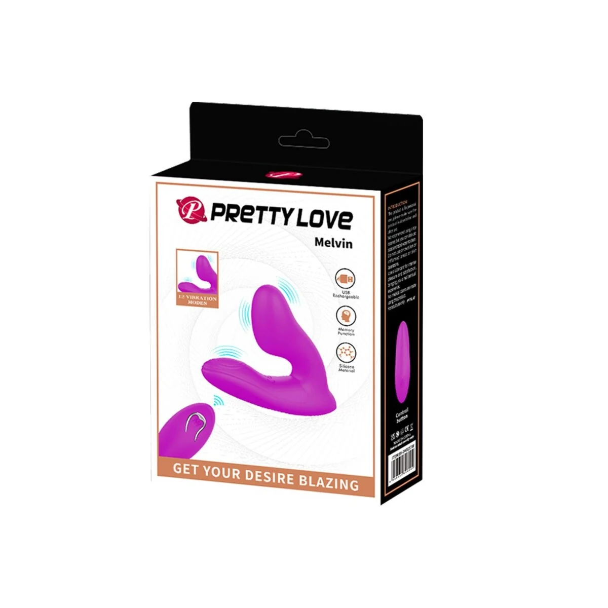 Melvin Klitorismassager mit Fernbedienung von Pretty Love kaufen | Fesselliebe