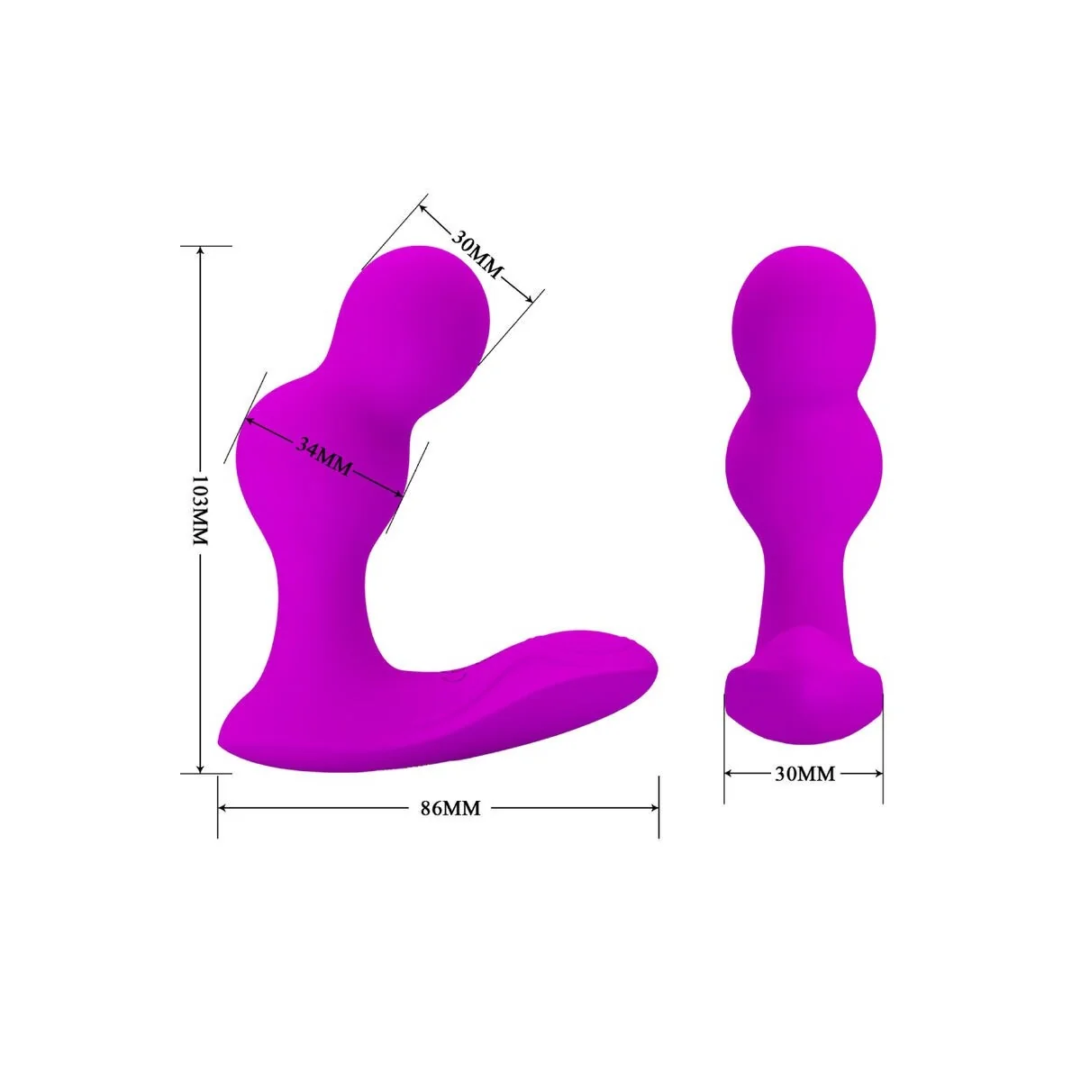 Terrance Anal Vibrator Massager mit Fernbedienung von Pretty Love kaufen | Fesselliebe