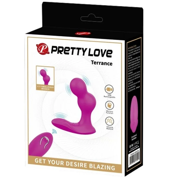 Terrance Anal Vibrator Massager mit Fernbedienung von Pretty Love kaufen | Fesselliebe