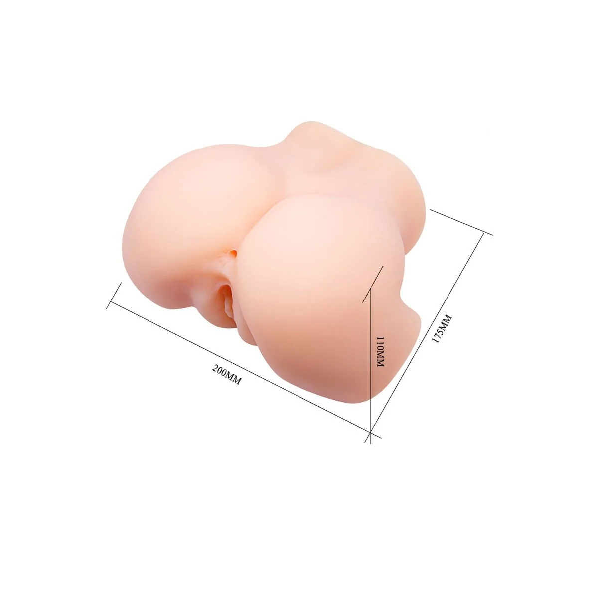 Realistische Vagina- und Anus-Doppelvibration von Crazy Bull kaufen | Fesselliebe