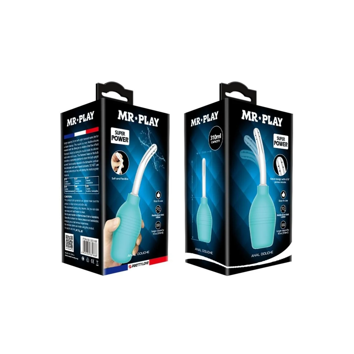 Anal-Birne-Blaue Gummi-Dusche von Mr Play kaufen | Fesselliebe