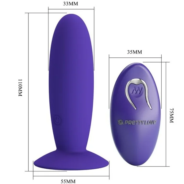 Jugendplug Analvibrator mit Fernbedienung Violett von Pretty Love Youth kaufen | Fesselliebe