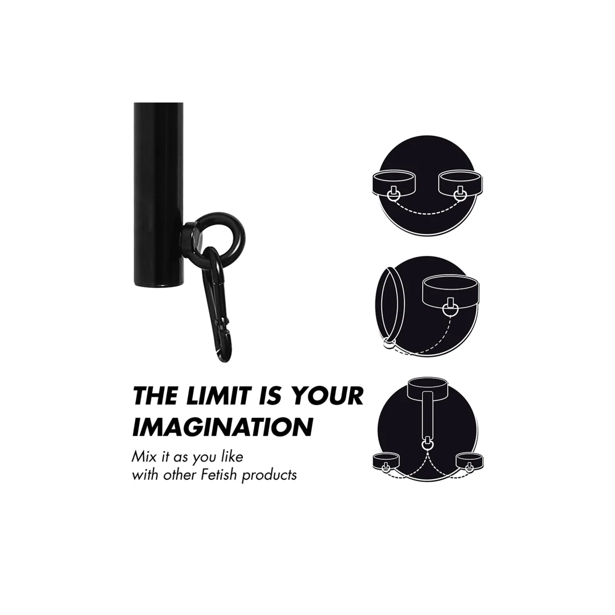 Verstellbare Trennstange 4 Stück von Fetish Submissive Bondage kaufen | Fesselliebe