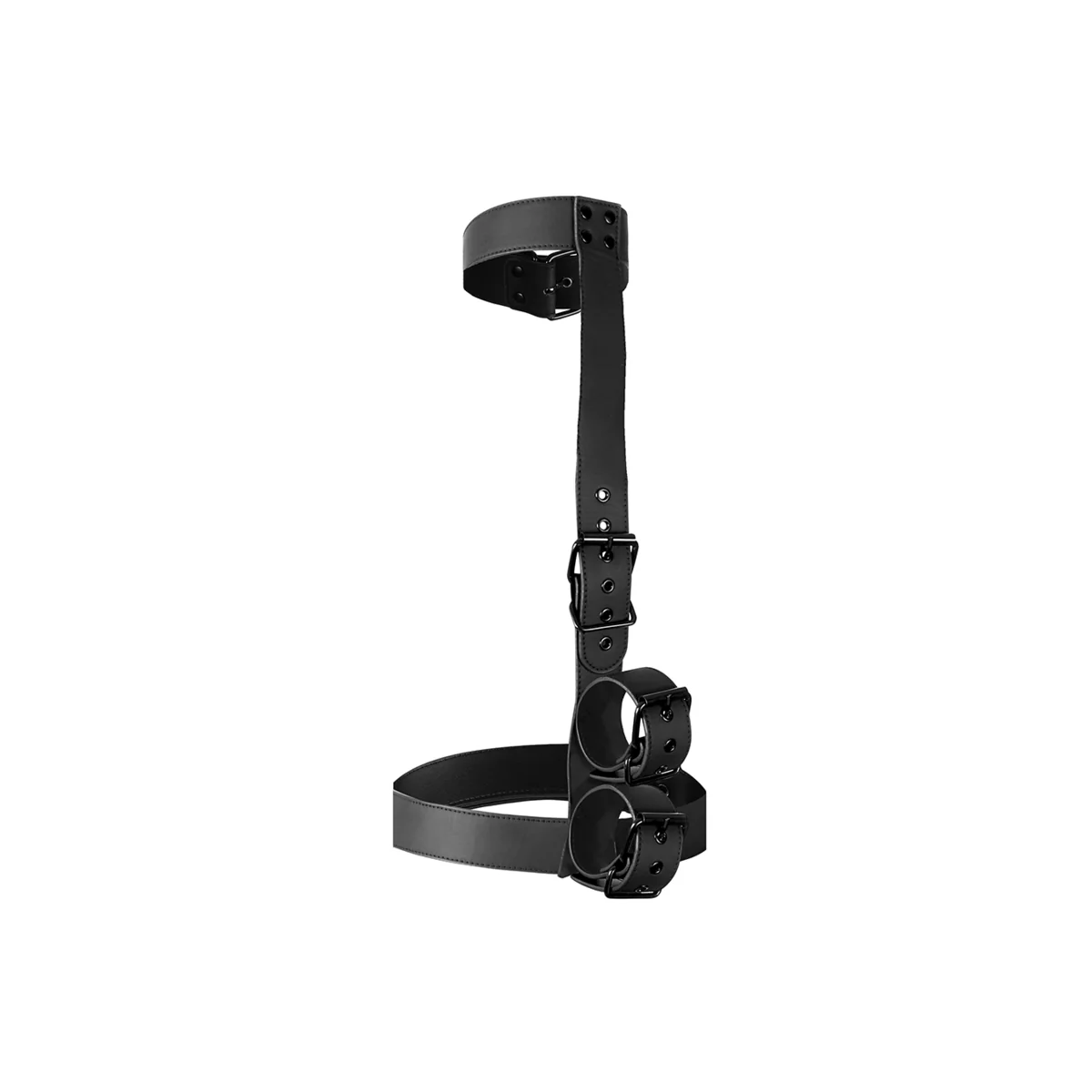 Kragen und Handgelenkmanschetten-Körperfestlege-Set von Fetish Submissive Bondage kaufen | Fesselliebe